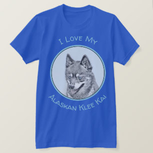T-shirt Alaskan Klee Kai Peinture - Cute Original Chien Ar