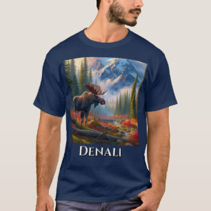T-Shirt Alaskan Moose Parc National Denali