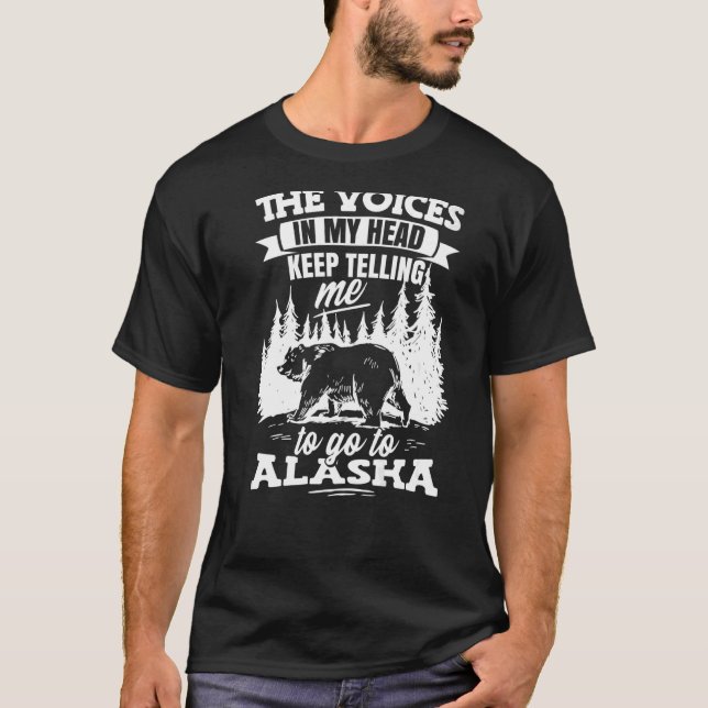 T-shirt Alaskan Wilderness Alaska Vacances (Devant)