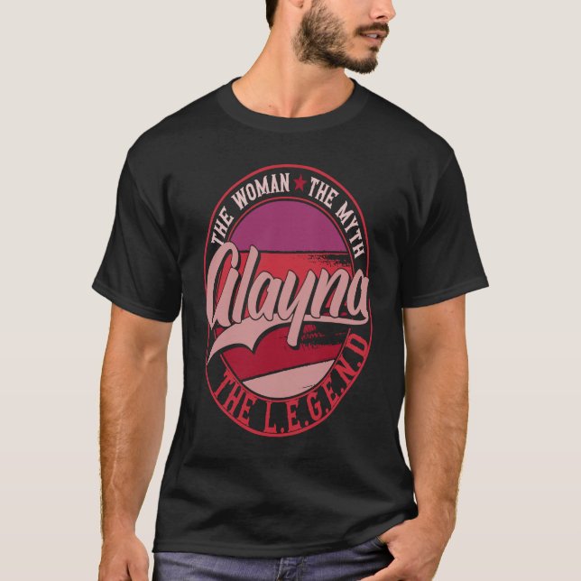 T-shirt Alayna la Dame du Mythe La Légende (Devant)
