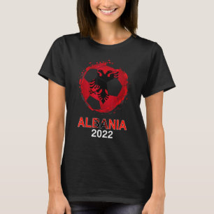 T-shirt Albania Flag 2022 Supporter Albanian Soccer Team A
