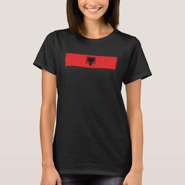 T-shirt Albanian Flag Albania Independence Day Albania Eag (Devant)