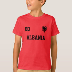 T-shirt Albanie Nom Et Numéro Personnalisés Football Jerse