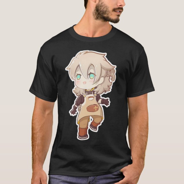 T-shirt Albedo artistique Chibi (Devant)