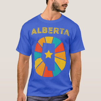 T-shirt Alberta Canada Souvenir Vintage en détresse