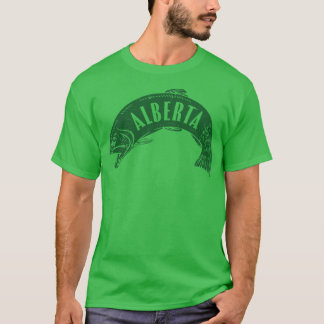 T-shirt Alberta Fish Wordmark Green