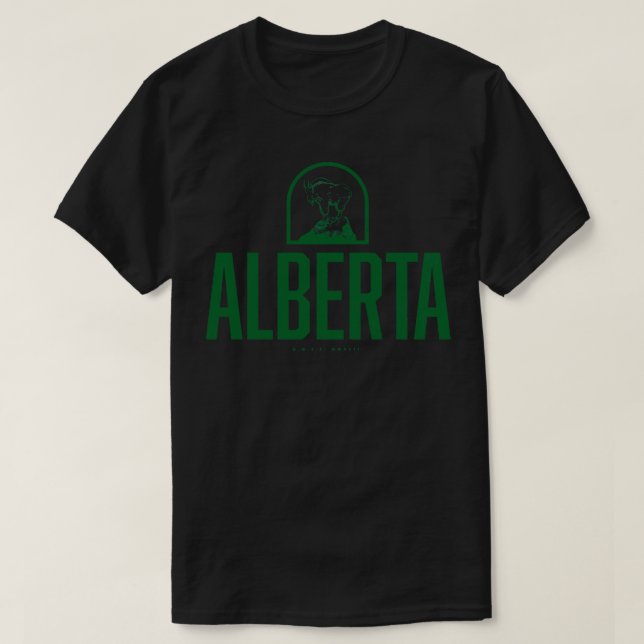 T-shirt Alberta Mountain Chèvre Green (Design devant)