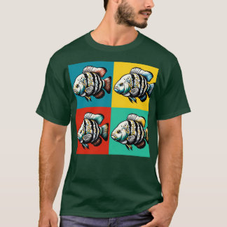 T-shirt Albino Tiger Barb Cool Poisson tropical