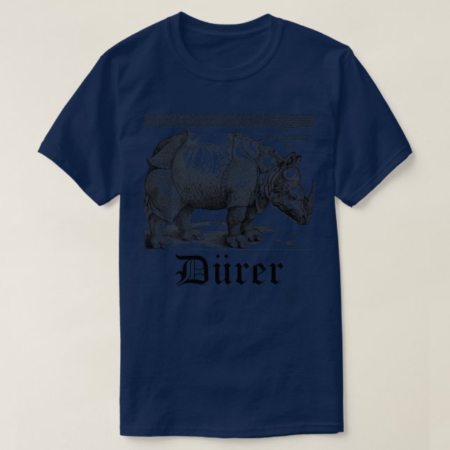 T-shirt Albrecht Drer Durer Rhino (Design devant)