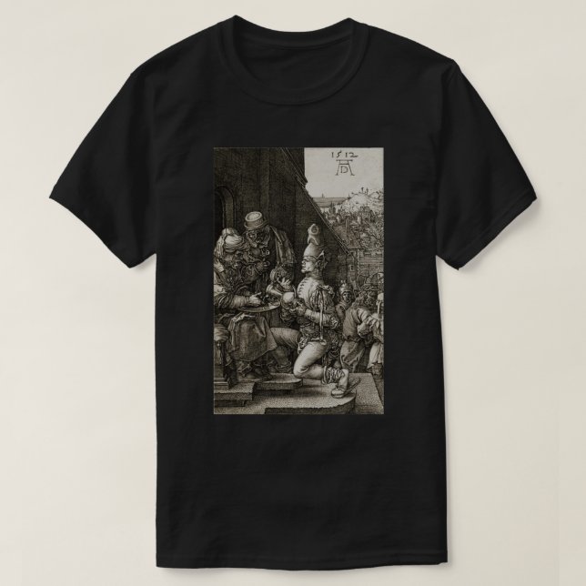 T-shirt Albrecht Drer Pilate Lave Ses Mains 1512 (Design devant)