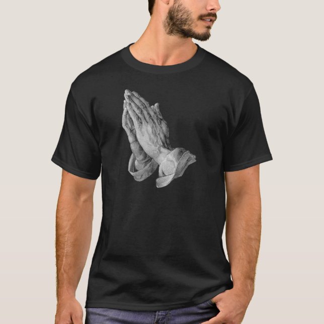T-shirt Albrecht Durer - prière de mains (Devant)