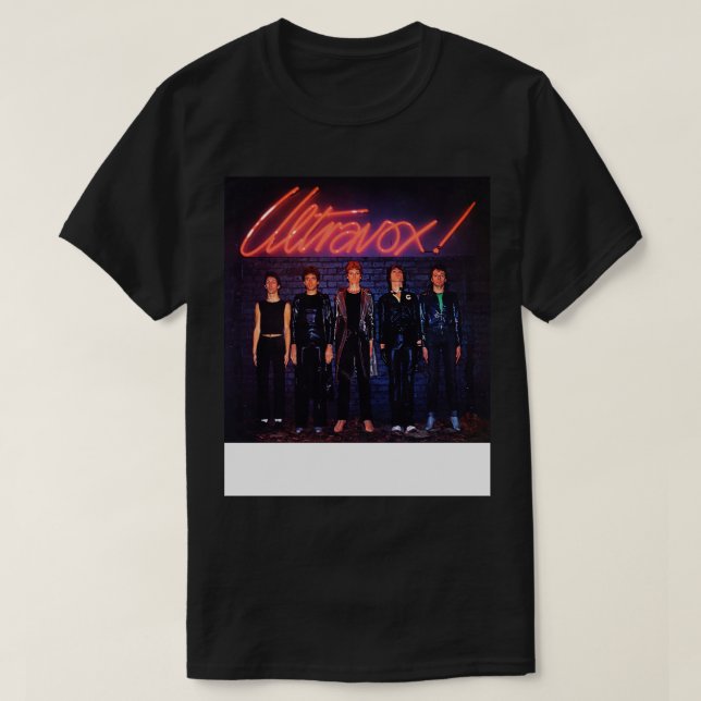 T-shirt Album de lancement ULTRAVOX 1977 (Design devant)