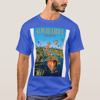 T-shirt Albuquerque Nouveau-Mexique affiche de voyage