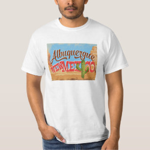 T-shirt Albuquerque Nouveau-Mexique Cartographie Désert R
