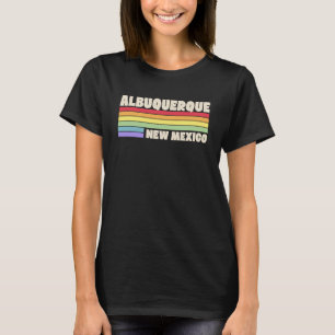 T-shirt Albuquerque Nouveau-Mexique Fierté Arc-en-ciel Gay