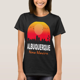 T-shirt Albuquerque Nouveau-Mexique Vintage Sunset Retro C