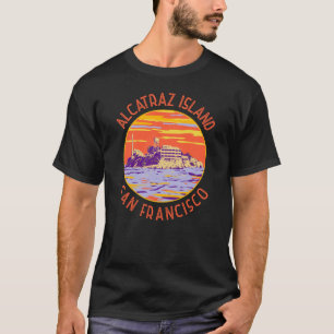 T-shirt Alcatraz Island San Francisco Cercle en détresse