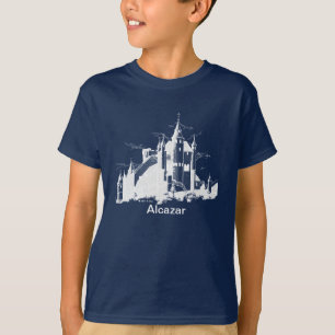 T-shirt - Alcazar (blanc sur l'obscurité)