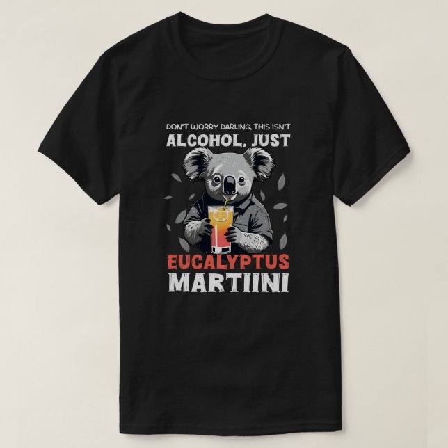 T-shirt alcool eucalyptus martiini (Design devant)