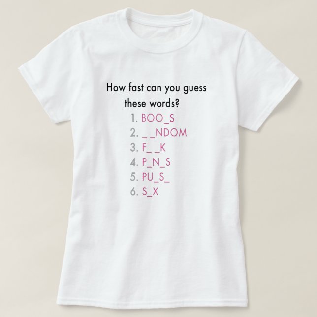 T-shirt aléatoire (Design devant)