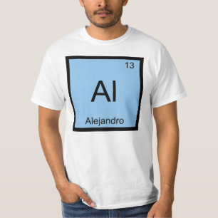 T-shirt Alejandro Nom Chimie Élément Tableau Périodique