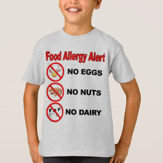 T-shirt Alerte d'allergie alimentaire