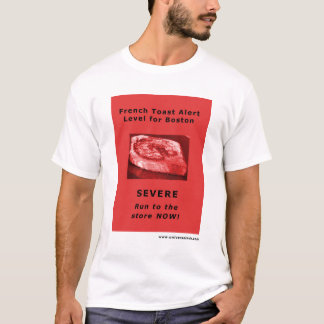 T-shirt Alerte de pain grillé français de Boston