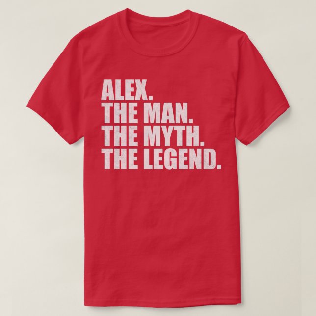 T-shirt AlexAlex Nom Alex prénom Alex (Design devant)