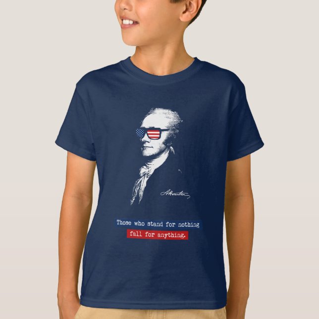 T-shirt Alexander Hamilton ceux qui représentent rien (Devant)