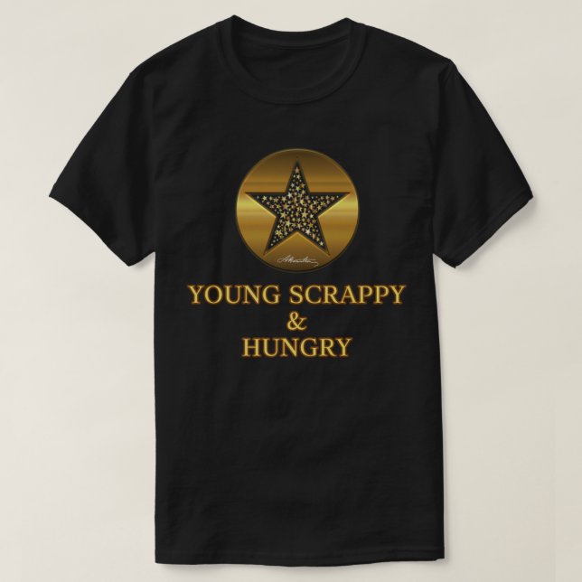 T-shirt Alexander Hamilton Cite Young Scrappy Hungry (Design devant)