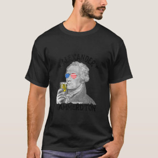T-shirt Alexander Hammerdton Drôle 4 juillet Boire Ha