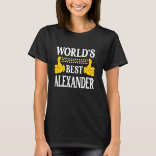 T-shirt Alexander Nom de famille Nom de famille Meilleur A