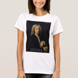 T-shirt Alexander Pope "Art contre esprit" Citations de sa