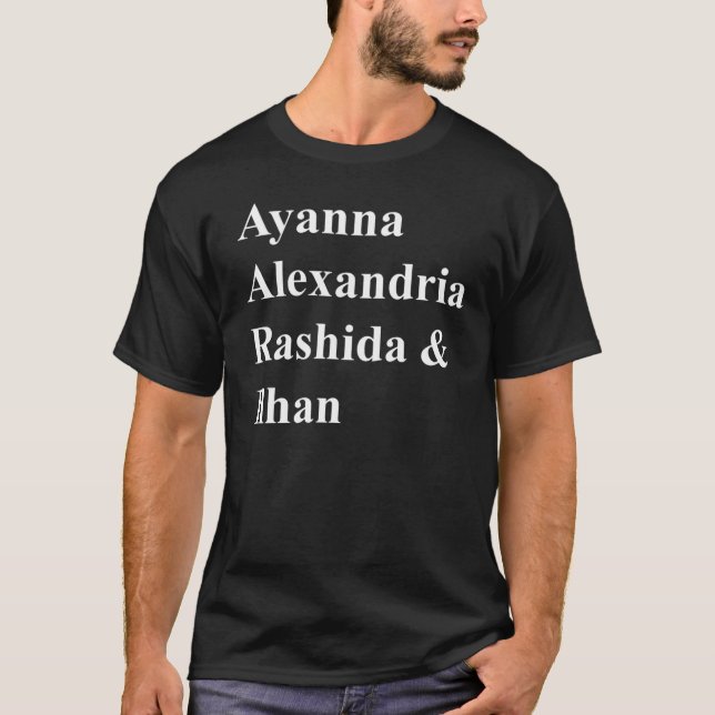 T-shirt Alexandria Ocasio, Ocasio Cortez, Ilhan Omar, (Devant)