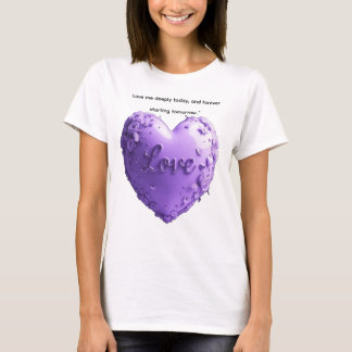 T-shirt AlexDizaine "Eternal Love" 3D Lavender Heart T-Shi