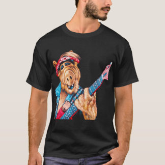 T-shirt ALF playing guitar