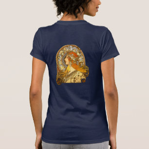 T-shirt Alfonse Mucha Zodiac Art nouveau femme
