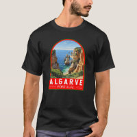 Algarve Portugal Travel Art Vintage
