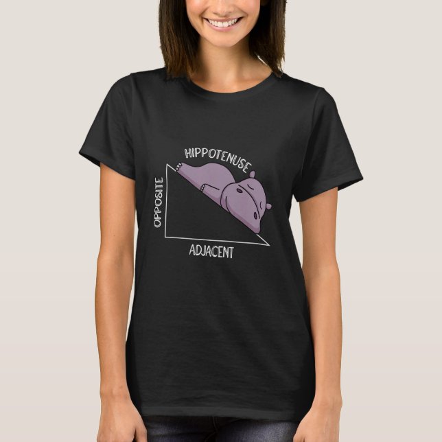 T-shirt algebra math student math teacher hippotenuse (Devant)