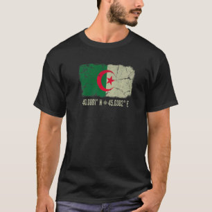 T-shirt Algérie Drapeau Coordonnatrices Hommes Femmes Héri