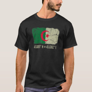 T-shirt Algérie Drapeau Coordonnatrices Hommes Femmes Héri