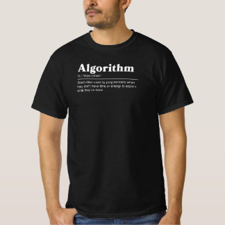 T-shirt Algorithme - Drôle Définition de dictionnaire