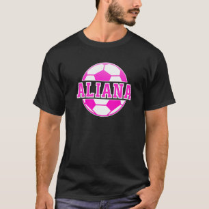 T-shirt Aliana Nom Filles Football Jouer Football Sport Ve