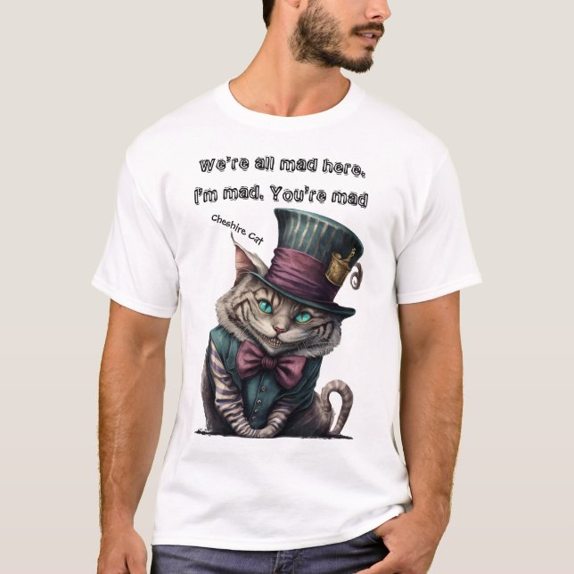 T-shirt Alice à Wonderland Cheshire Cat (Devant)