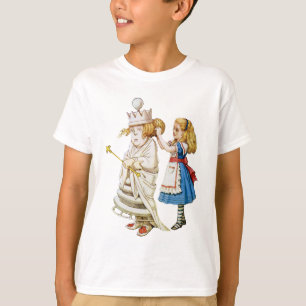 T-shirt Alice aide la reine blanche au pays des merveilles
