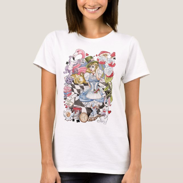 T-shirt Alice au pays des merveilles (Devant)
