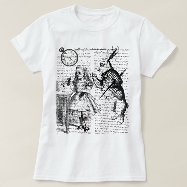 T-shirt Alice au pays des merveilles (Design devant)
