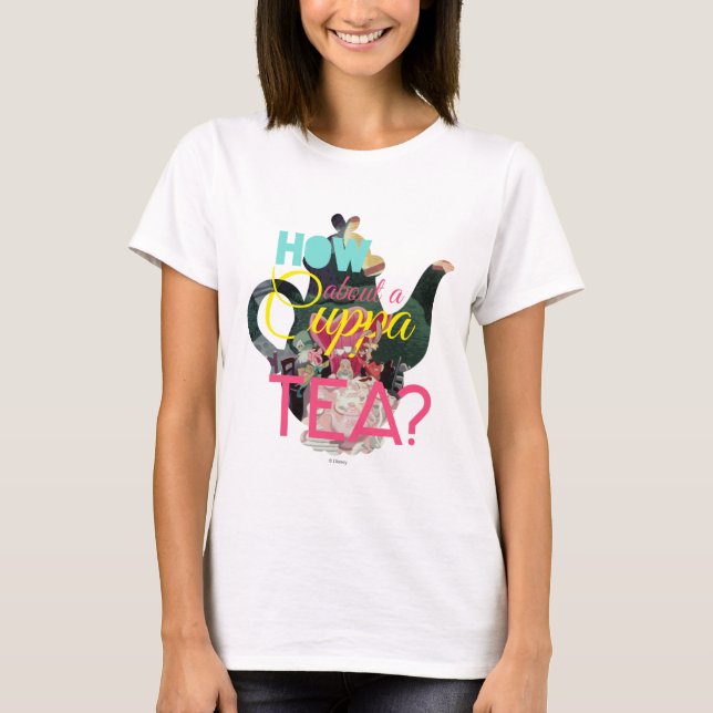 T-shirt Alice Au Pays Des Merveilles | Et Un Thé De Cuppa  (Devant)