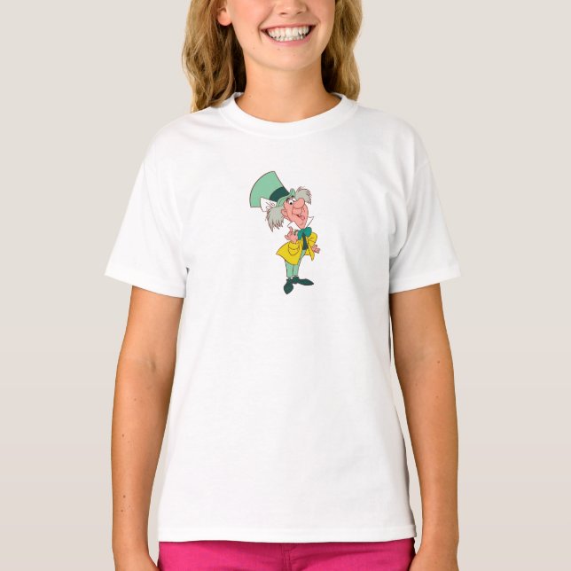 T-shirt Alice au pays des merveilles Hatter fou debout par (Devant)