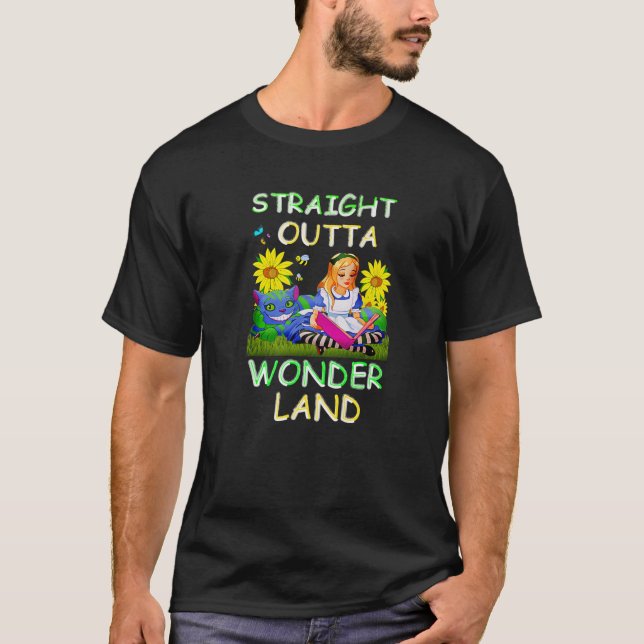 T-shirt Alice Au Pays Des Merveilles - Hommes Femmes Enfan (Devant)